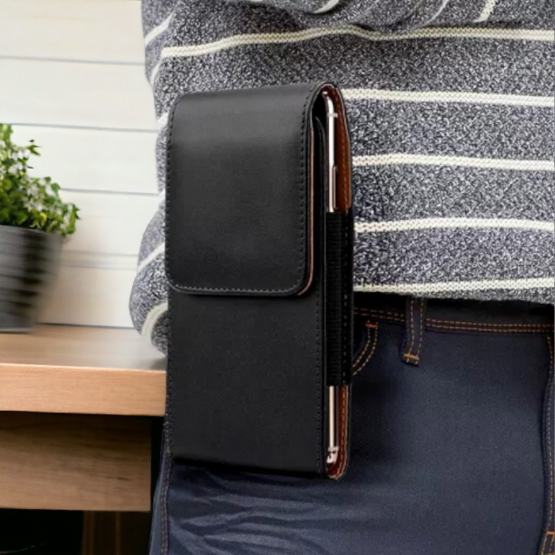 Capa de Celular com Suporte Para Cinto 5.0/6.1/6.5/ e 6.8 Polegadas Modelos Variados