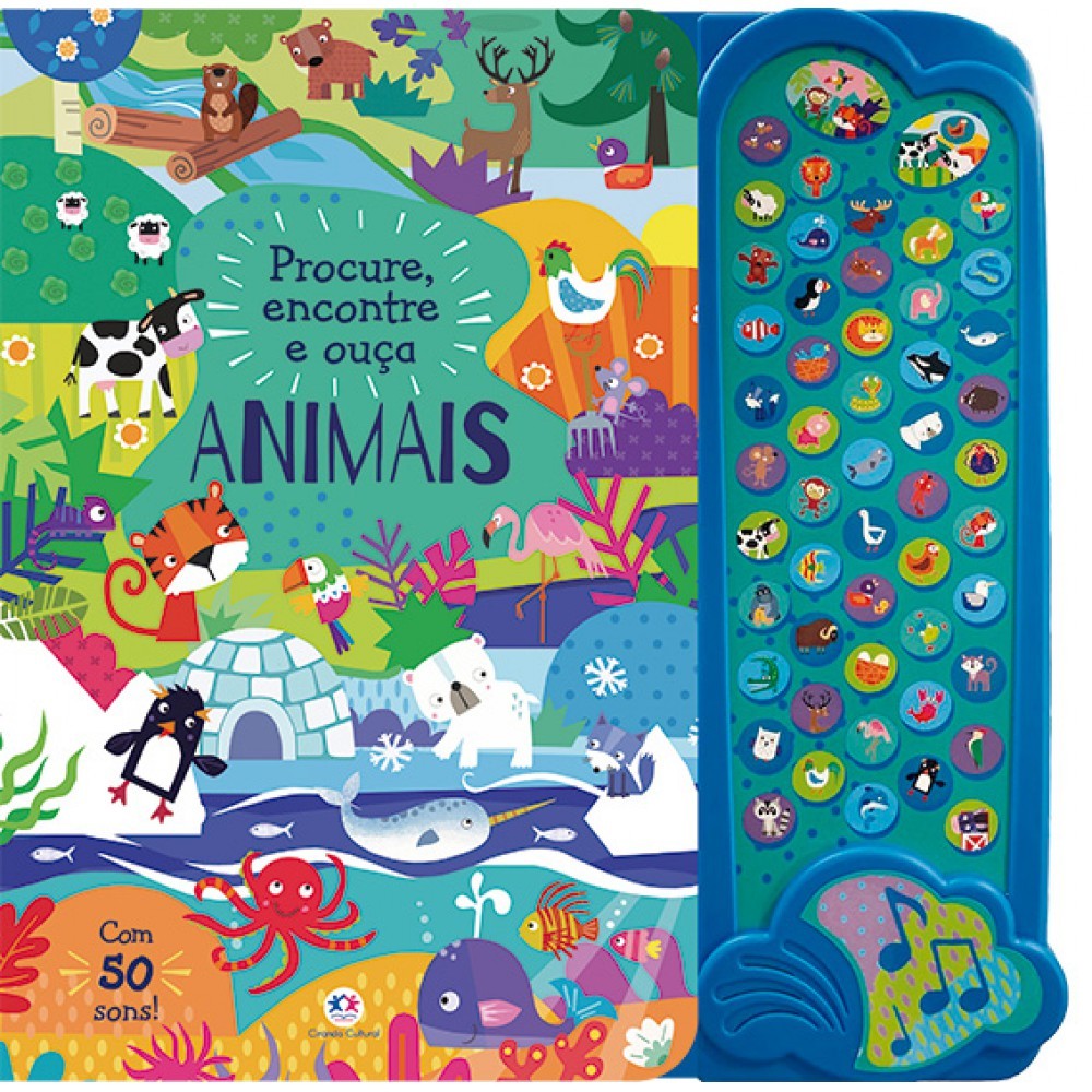 Livro Sonoro Procure, Encontre e Ouça os Animais
