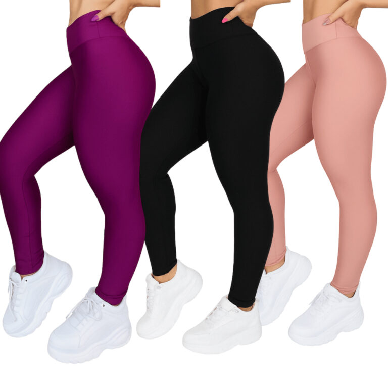 Kit 2 Legging Academia Modeladora Zero Transparenc