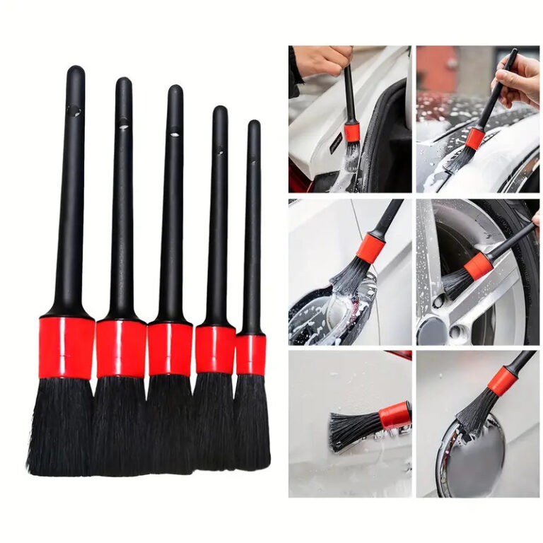 Kit 5 Pincel Automotivo Detalhamento Limpeza Inter