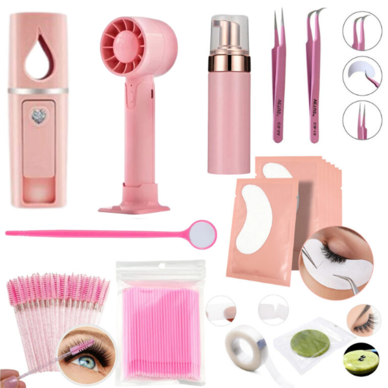 Kit Iniciante Extensão Alongamento De Cilios Nano