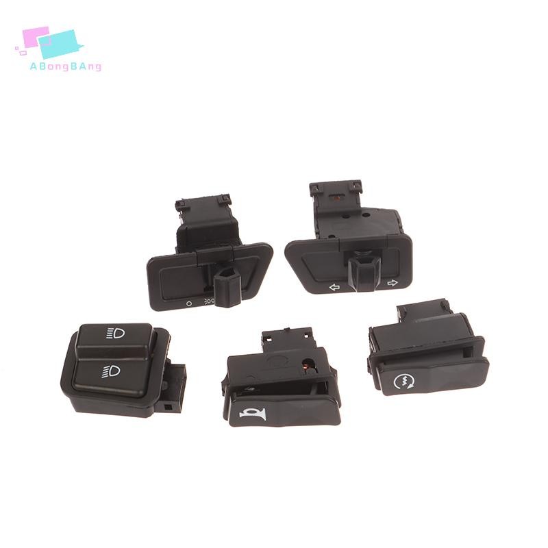 Abongbanghn 5 Pçs/Set Motocicleta Luz Chifre Dimmer Turn Starter Botão Único Para Scooter ATV Ciclom
