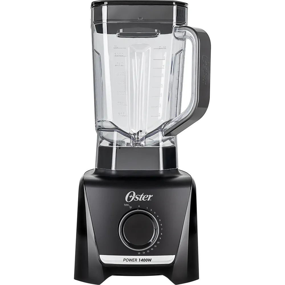 Liquidificador Oster Preto 3,2 Litros 15 Velocidades + Pulsar Preto 220V