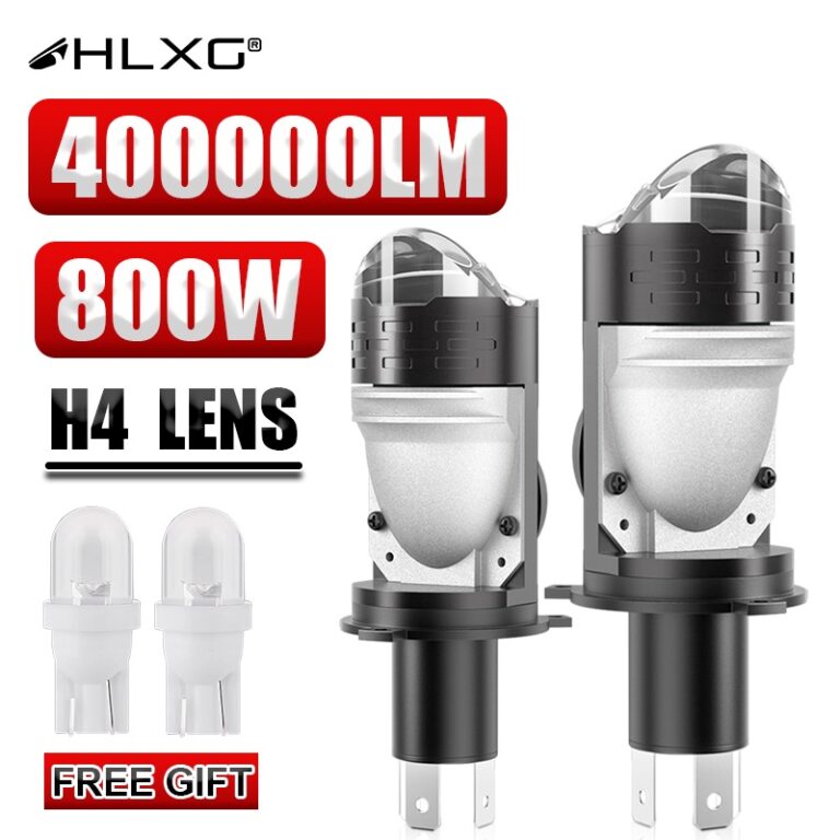 Lente de projetor Mini H4 Bi Led para faróis adap