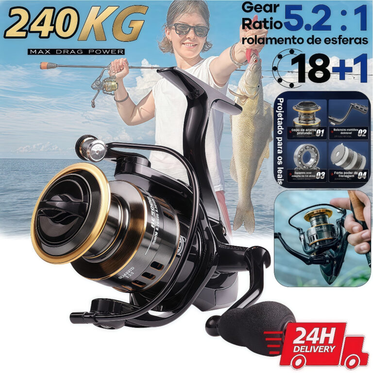 Molinete De Pesca De Metal EVA HD1000-7000 Max Arr