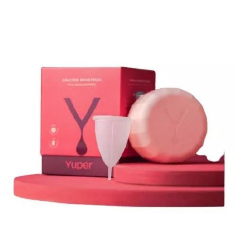 Coletor Menstrual original Yuper Tamanho M e porta coletor