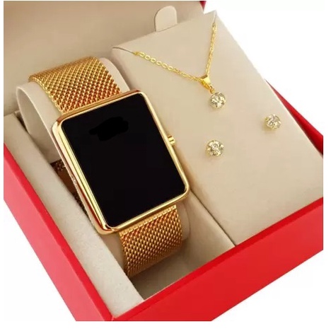 Relógio Feminino lançamento Touch Pulseira magne