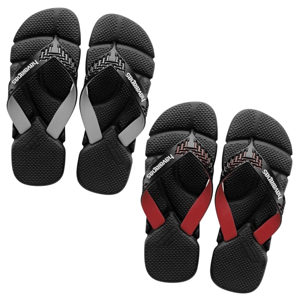 Kit 2 Pares de Chinelo Sandalia Masculino Power de Borracha Leve Com Tira Macias Ajustáveis