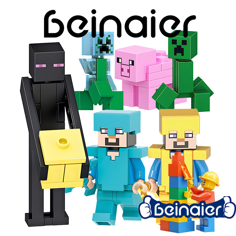 RZJM-6 Mini Mundo Bonecas, Blocos de Montar, Presentes de AniversárioAté 20% de desconto