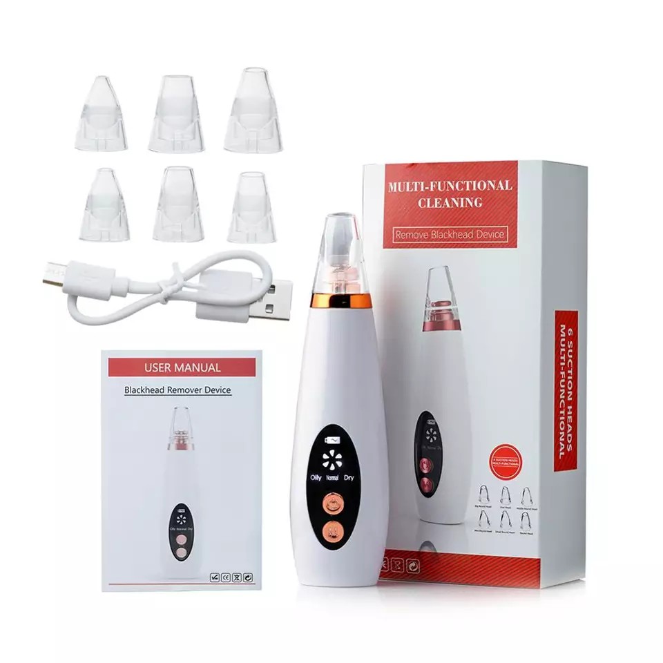 Limpador Facial Elétrico com Controle por Toque e Display com 6 Pontas Hello Br