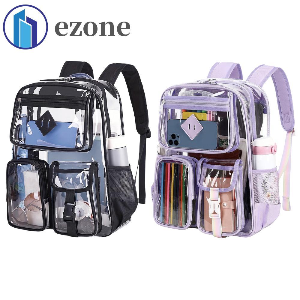 Mochila Transparente À Prova Dágua , Bolsa Escolar Elegante , Grande Capacidade , Versátil , De Viag
