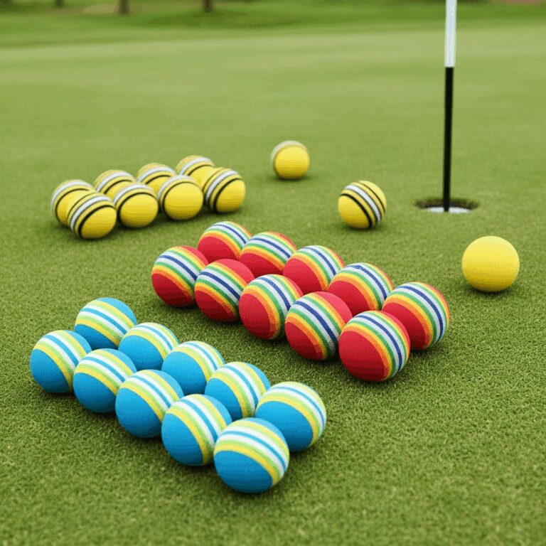 Conjunto de 10 Bolas de Golfe de Espuma com Listra