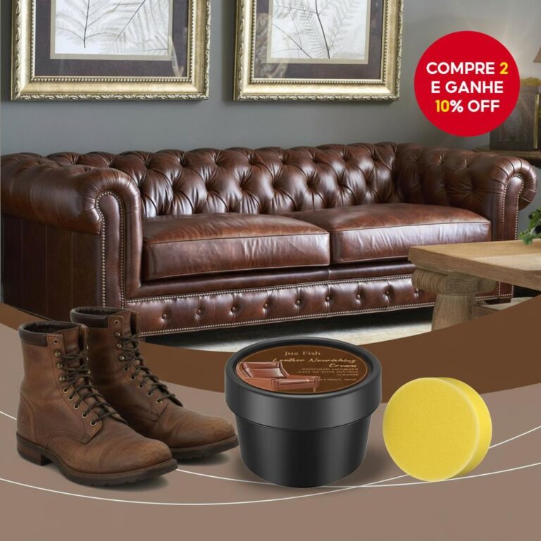 Jue-Fish Creme para Cuidados com Couro para Bolsas