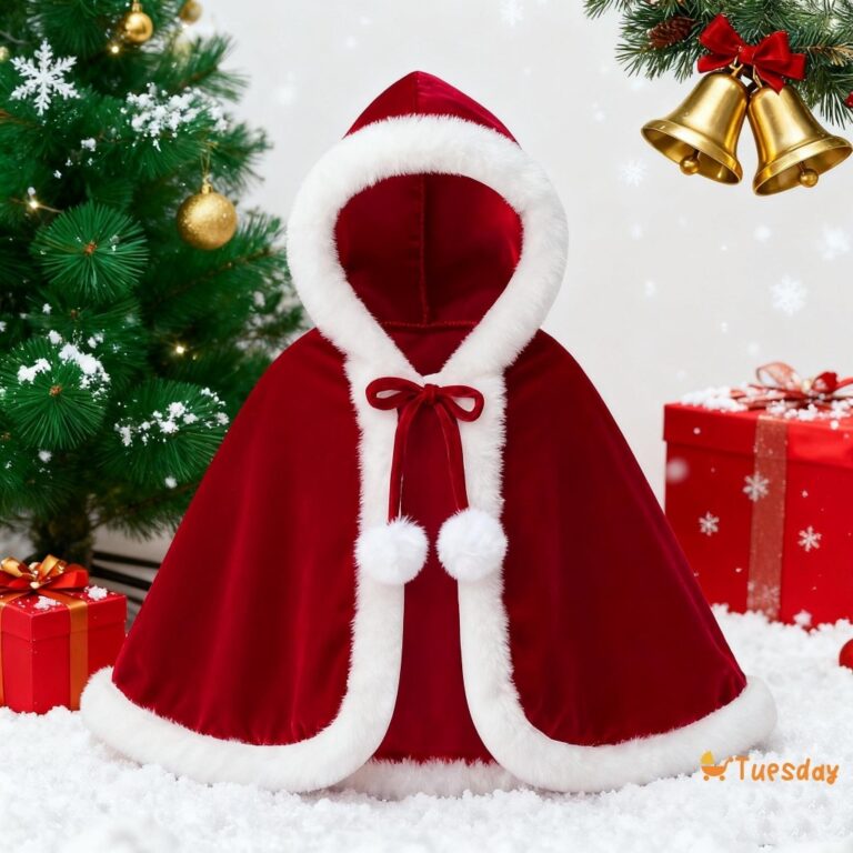 Capa De Natal Para Meninas Deluxe Velvet Santa Man