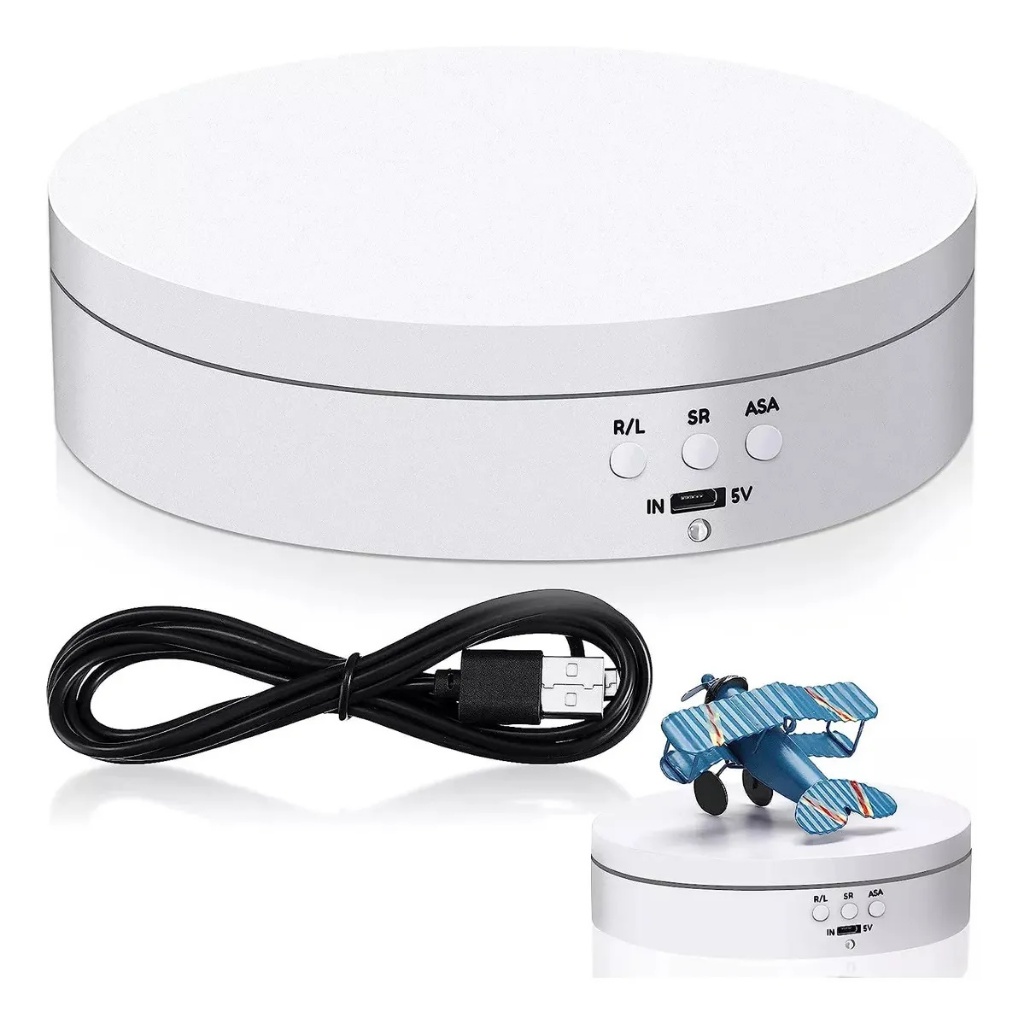 Expositor Giratório Elétrico Para Vitrine Produtos E Fotos