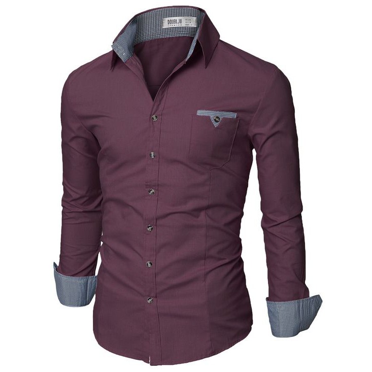 Camisa Masculina Manga Longa Slim Original 8% Elas