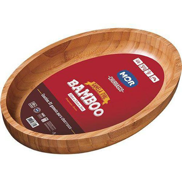 Gamela Oval Bamboo 33×23 cm MOR
