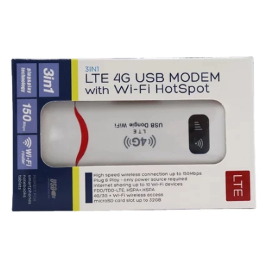 Modem 4g Lte Wi-fi Hotspot Roteador Dongle Usb 150
