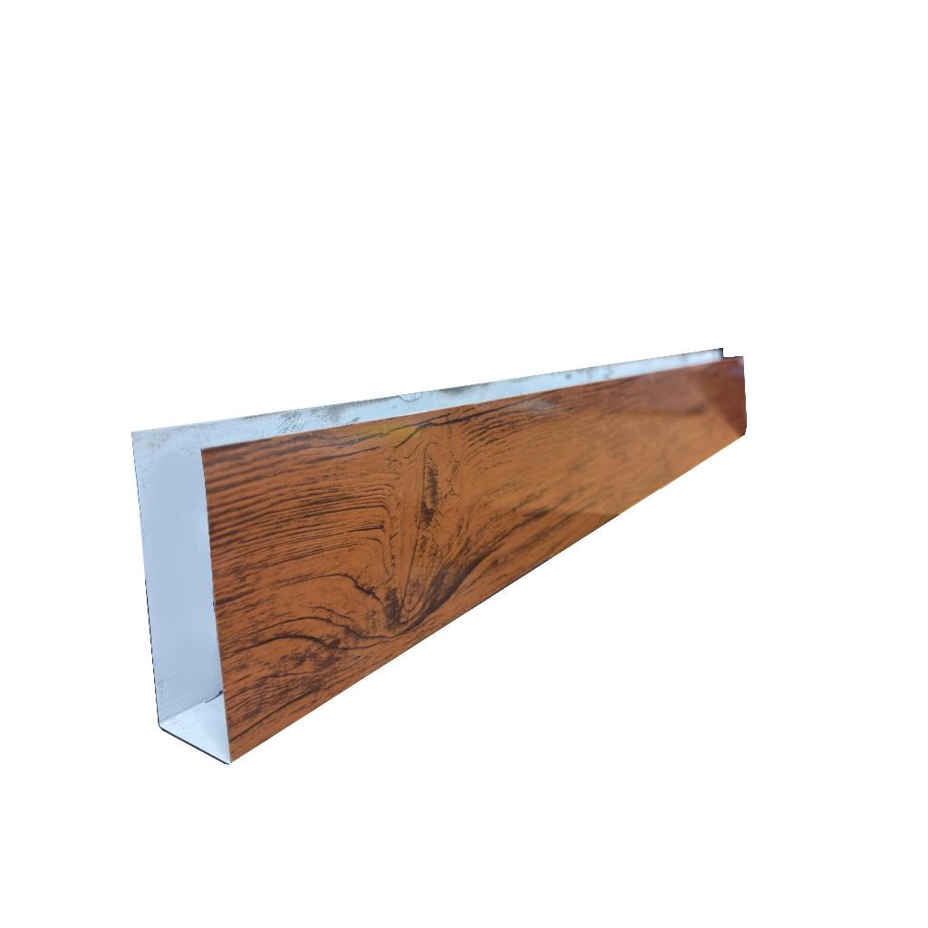 Salva Protetor de Porta com 3,5cm de espessura Metal com Pintura Amadeirada Não Enferruja