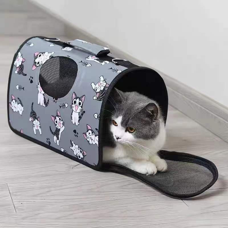 Bolsa Mala Casinha ESTAMPADA Transporte Cachorros Gatos Pet