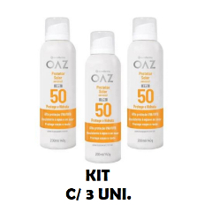 KIT C/3 PROTETOR SOLAR OAZ AEROSSOL FPS50 200ML