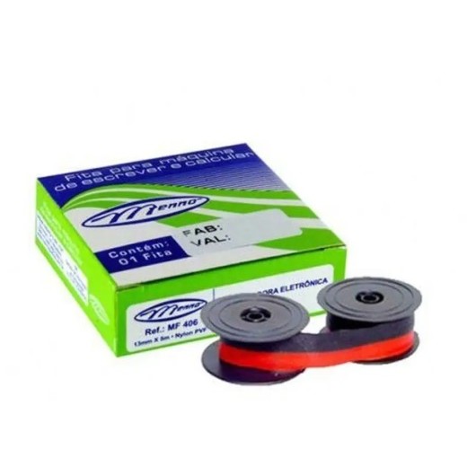 Fita para maquina de escrever Olivetti Preto/Verme