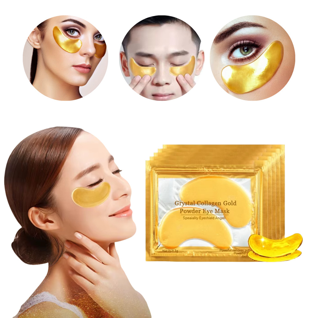 Kit 40 Máscaras Pad Trata Olheiras Colágeno Antirrugas Gel Pads Skin Care Tratamento Olhos