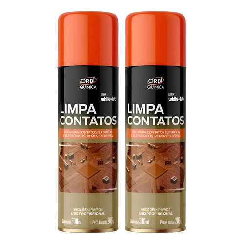 Kit 2 Limpa Contato Elétrico Orbi Química 300ml 