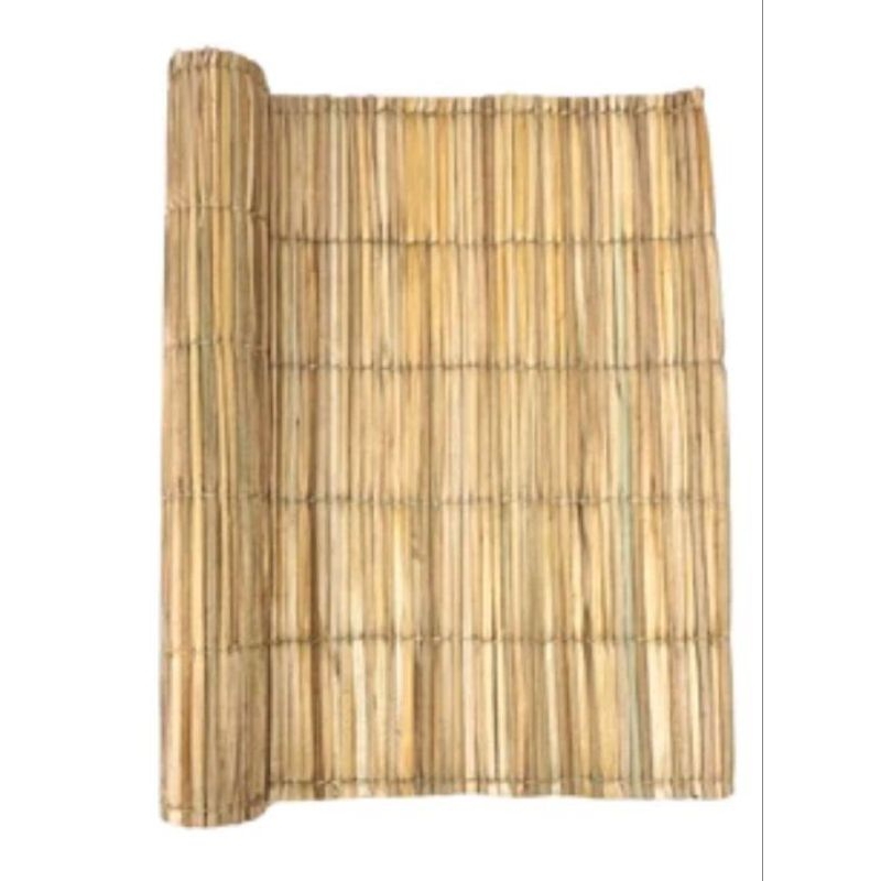 3,00×1,00 ESTEIRA DE PALHA DE TABOA GROSSA | NATURAL, DECORATIVA, IDEAL PARA PERGOLADOS, PRAIA E USO
