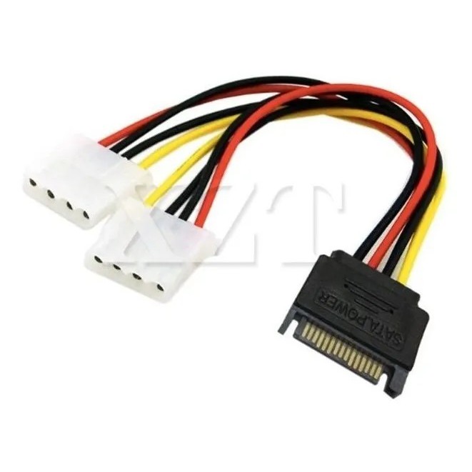 Cabo Duplicador Y Energia Alimentação Força Ada