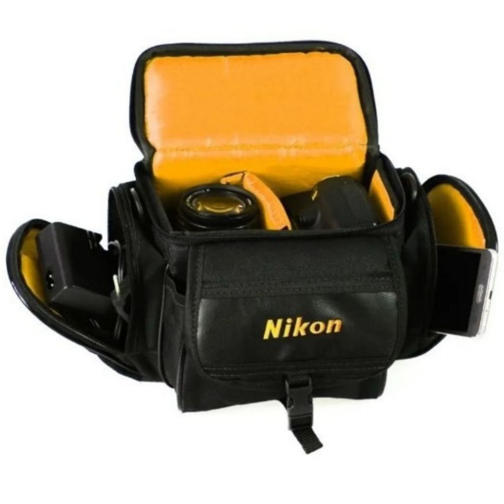 Bolsa Case Fotográfica Nikon Para Acessórios e Câmeras Dslr D7000, D3200, D5300, D5200