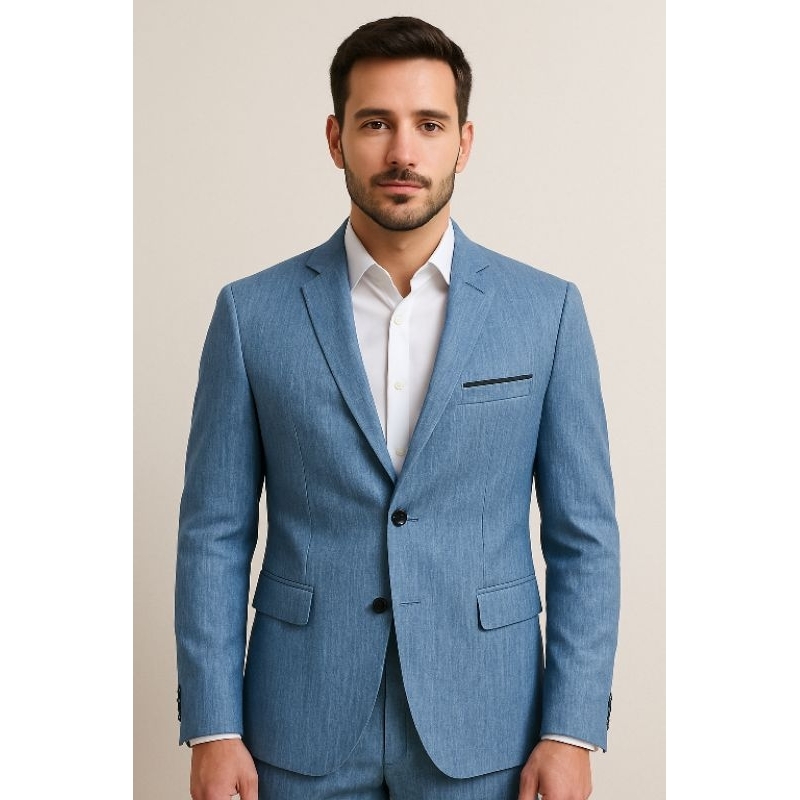Bleizer Masculino + Calça Terno Masculino Completo Microfibra