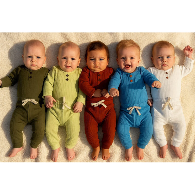 kit com 6 pecas infantil inverno malha canelada al