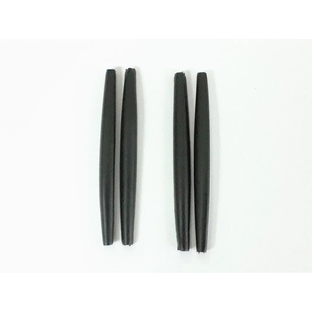 2 Pares Borrachas Ponteira para Haste do Óculos com Duas Saidas 61mm