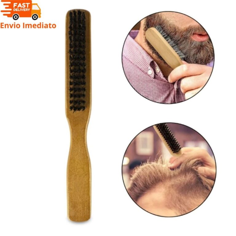 Escovinha Escova Pente Disfarce Madeira Para Cabel