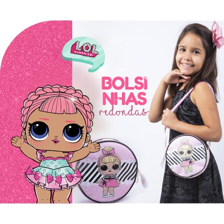 Bolsinha Redonda Infantil / Escolha sua Estampa: