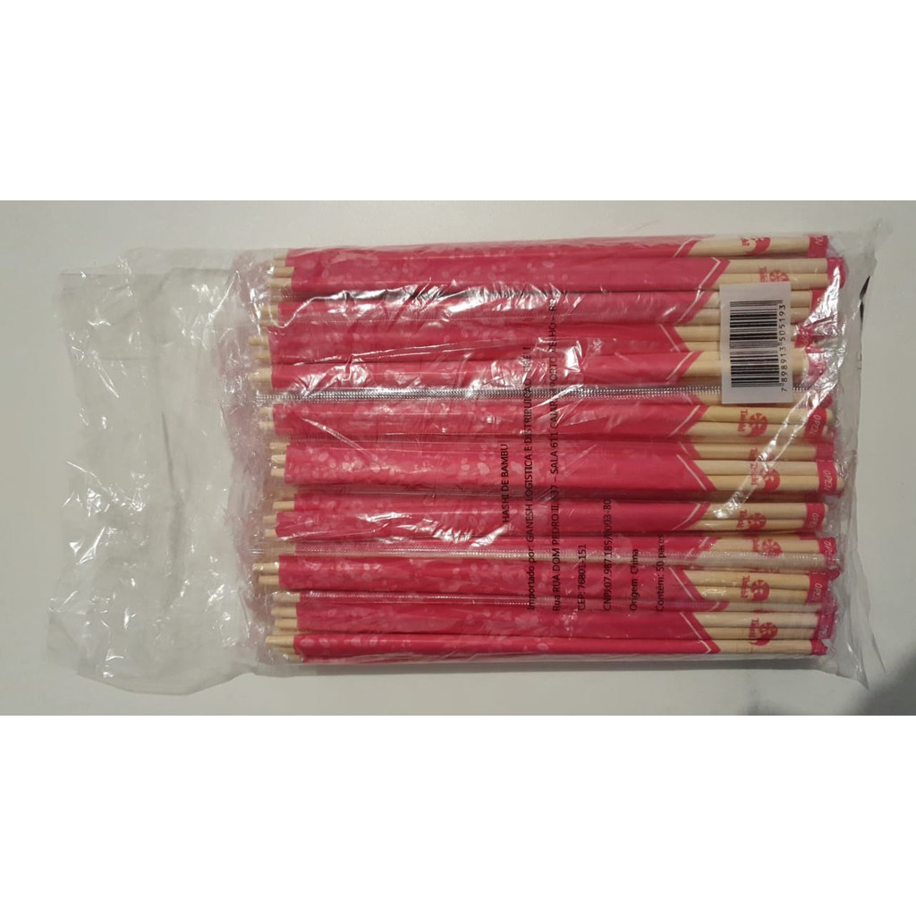 Kit 40 Hashis de Bambu Redondo Waribashi Importado Para Sushi Sashimi – Nature Alimentos