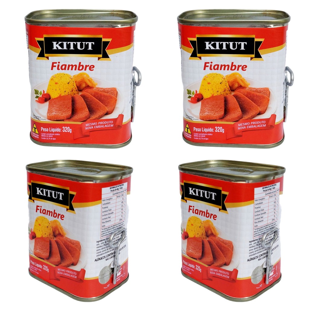 Fiambre Kitut Lata Kit Com 4 Unidades de 320g