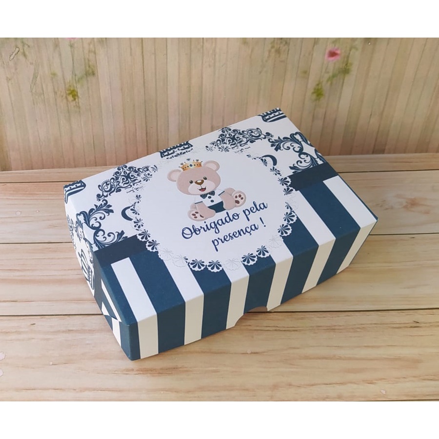 10 Caixa Lembrança maternidade nascimento Ursinho Príncipe