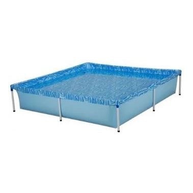 Piscina 1500 Litros Infantil Com Armação Quadrad