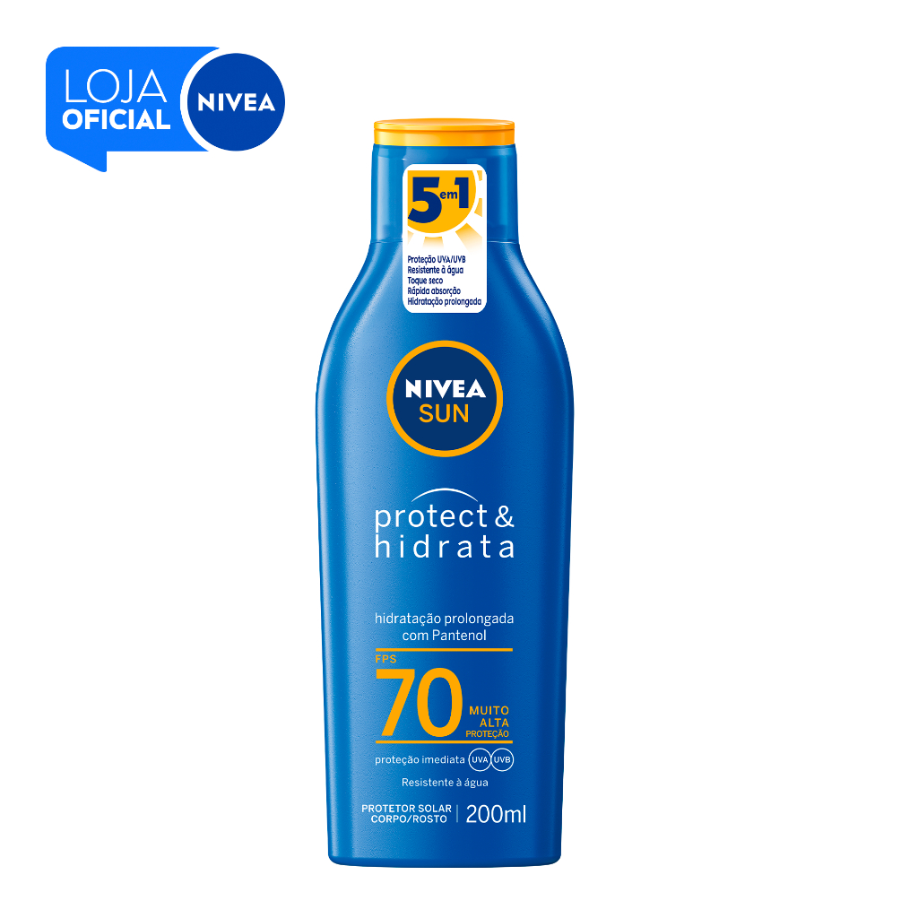 NIVEA SUN Protetor Solar Protect E Hidrata FPS 70 200ml BBB 26