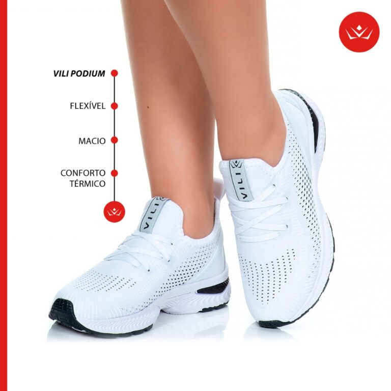 Tênis Feminino Vili Podium Caminhada Academia Bra