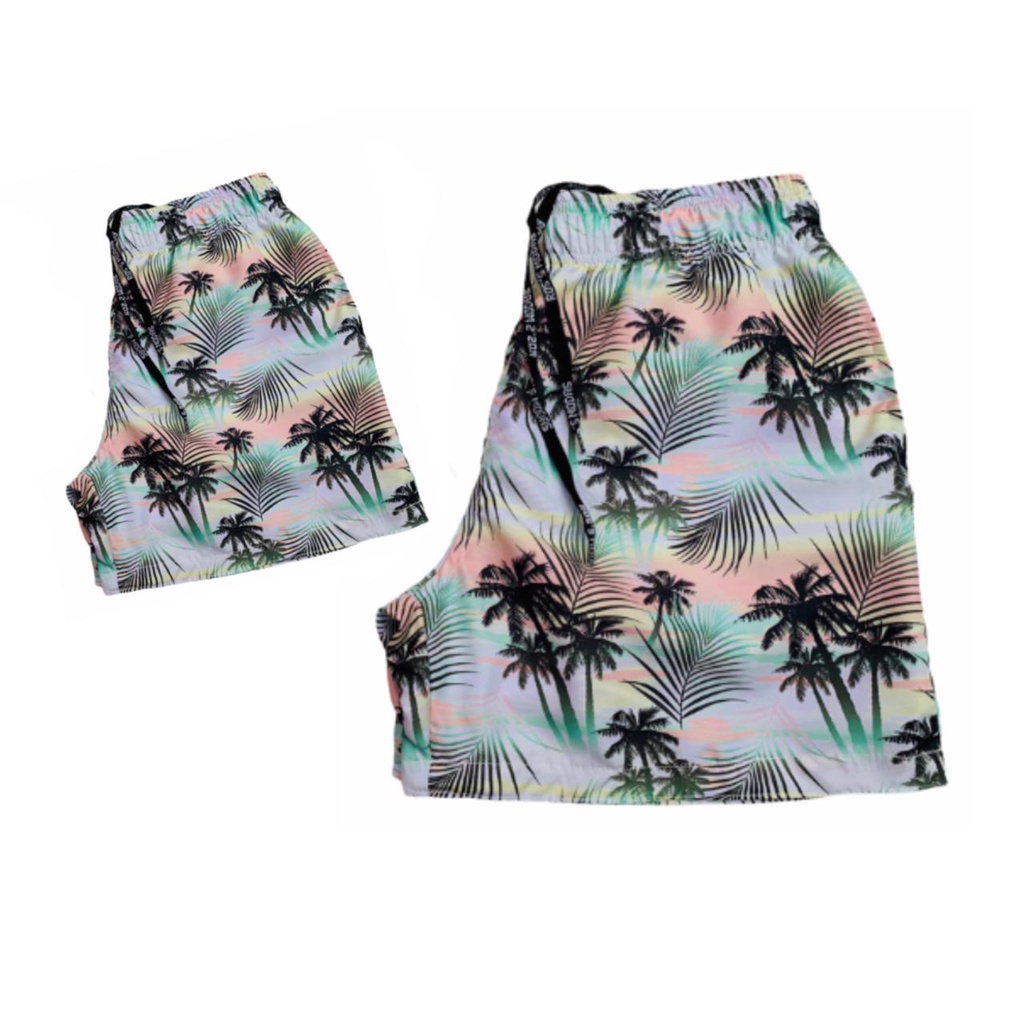 Kit shorts pai e filho(a) – 01 adulto+ 01 infantil