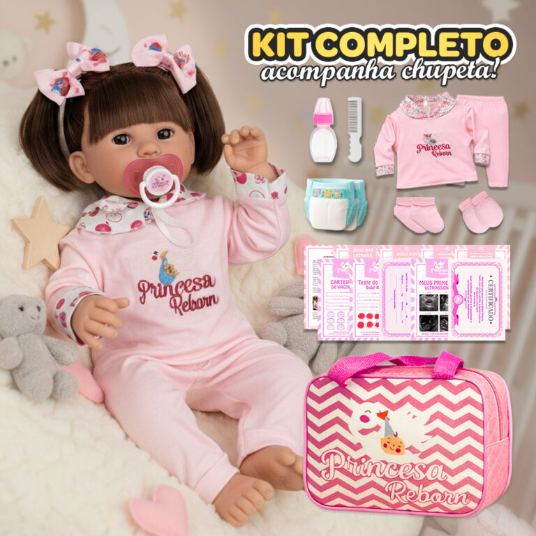 Boneca Bebê Reborn Silicone Real + Itens Bolsa Ma