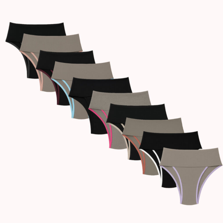 Kit 10 Calcinhas Do P ao Plus Size Fitness De Cint