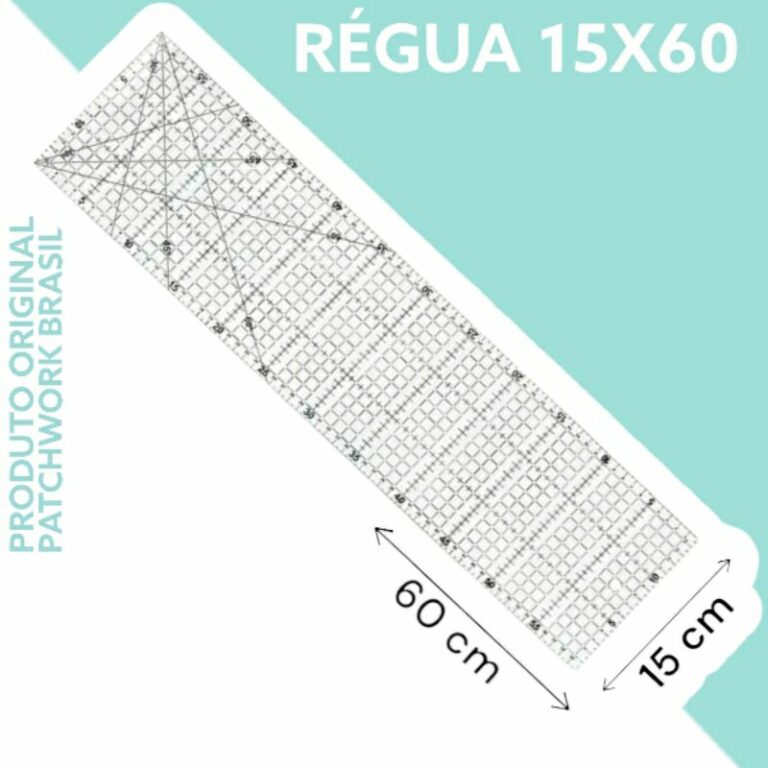 Régua 15x60cm 100% Acrílico Para Artesanato Patc