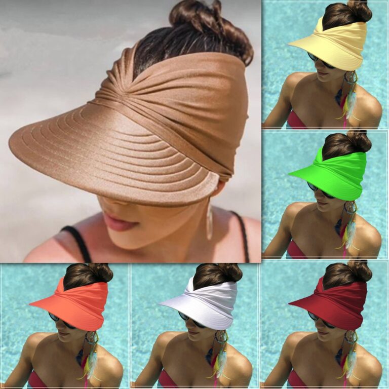 Viseira Feminina Turbante Moda Praia Piscina Dois 