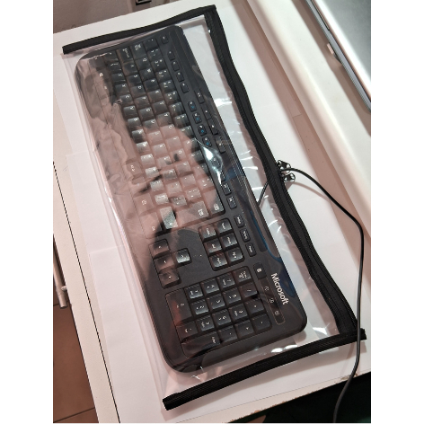 Capa Proteção Para Teclado PC Com Ziper Em Plás