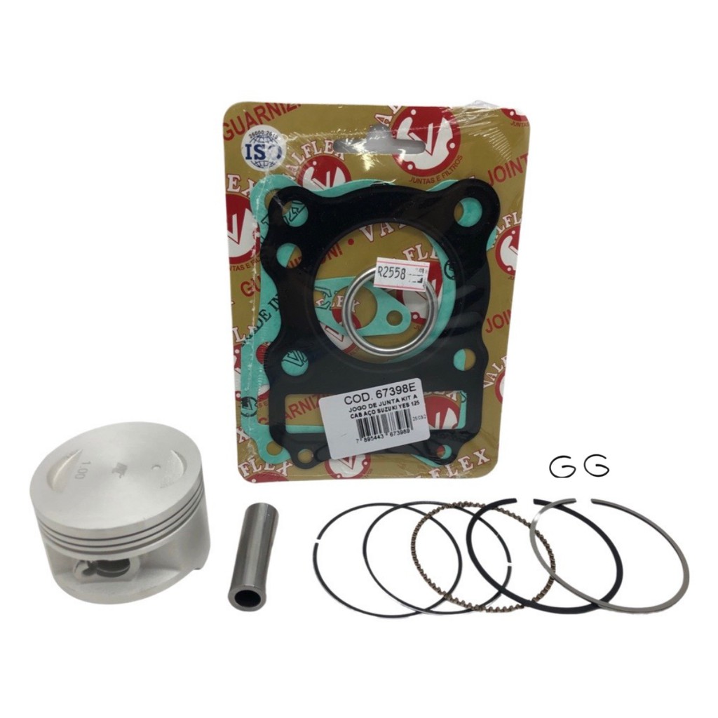 Jogo De Junta Kit A + Kit Pistão 1,00 Intruder 125 08/16