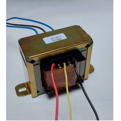 Transformador 12+12v  – 5 Amperes